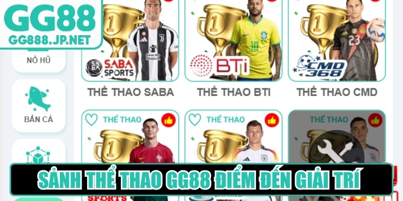 Sảnh thể thao GG88 là điểm đến giải trí và cá cược online hàng đầu